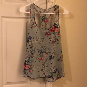 Grey & Floral SS Tank
